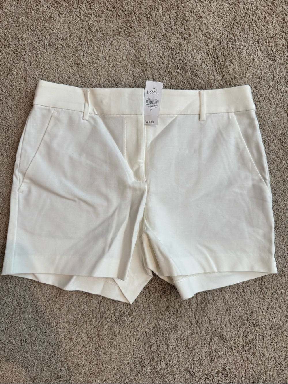 NWT Loft white shorts